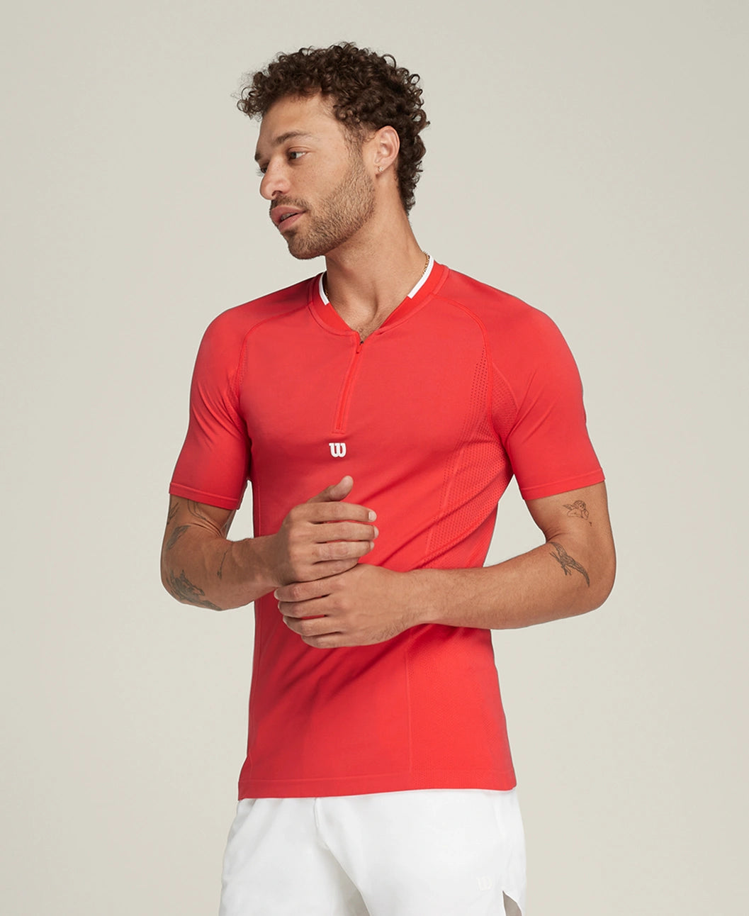 Series Seamless Zip Henley T-shirt