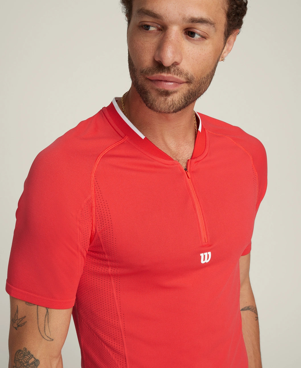 Series Seamless Zip Henley T-shirt