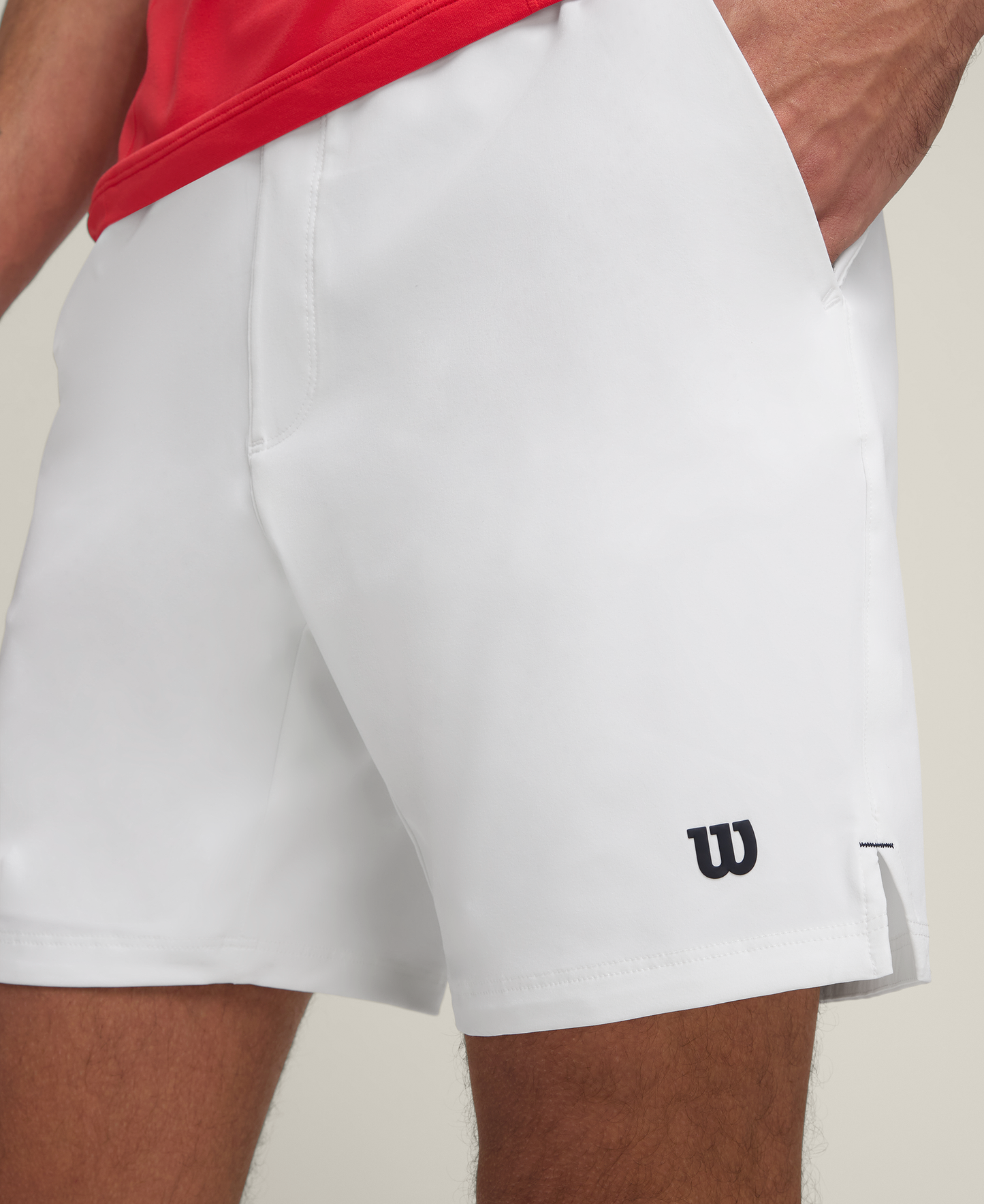 Wilson M Team Short 7" Bright White