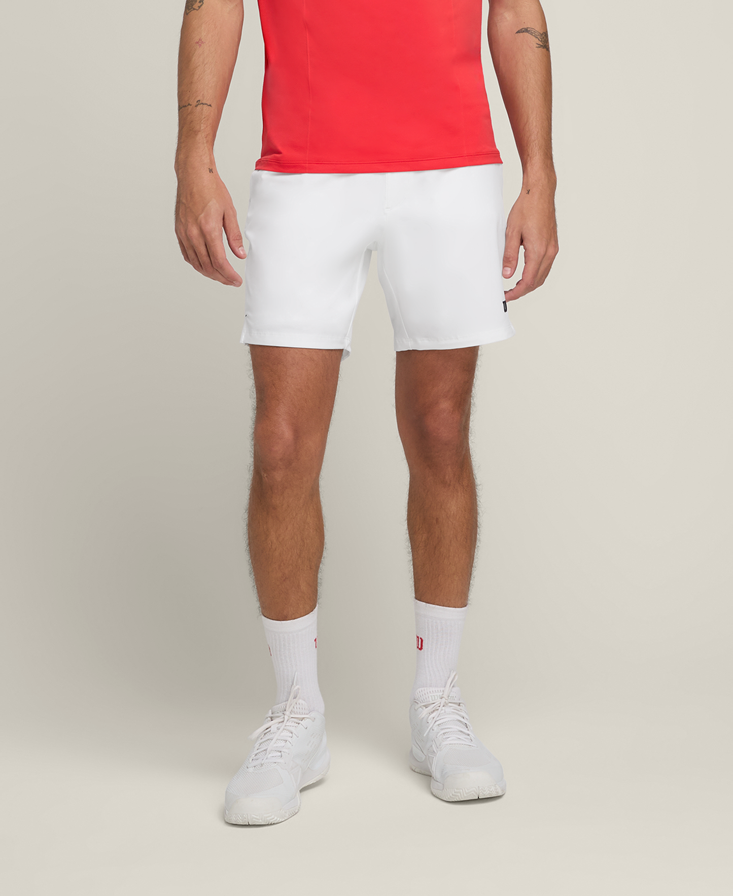 Wilson M Team Short 7" Bright White
