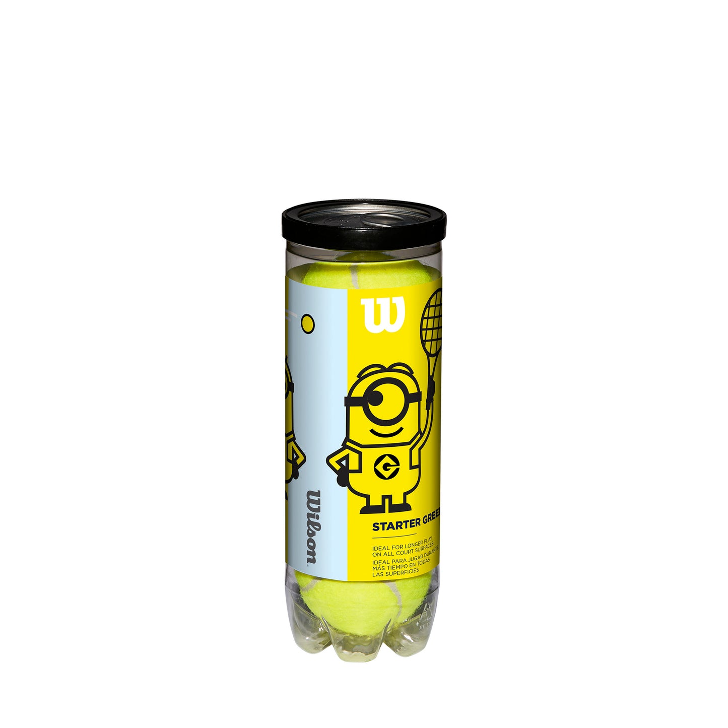 STAGE 1 MINIONS 3-BALL 72 CAN CASE TENNIS BALLS - WilsonME