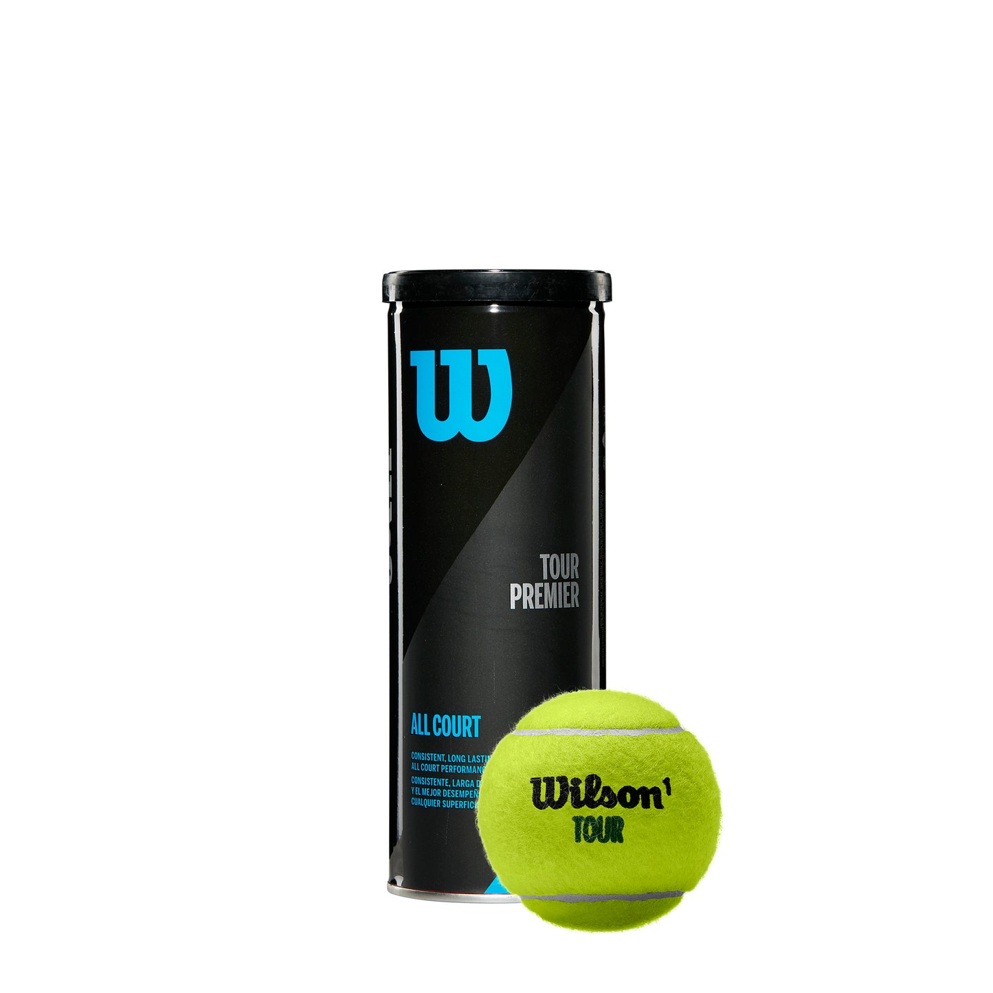 TOUR PREMIER ALL COURT 3-BALL 24 CAN CASE TENNIS BALLS - WilsonME