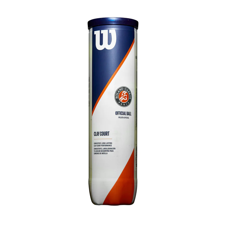 ROLAND GARROS CLAY COURT 4-BALL CAN TENNIS BALLS - WilsonME