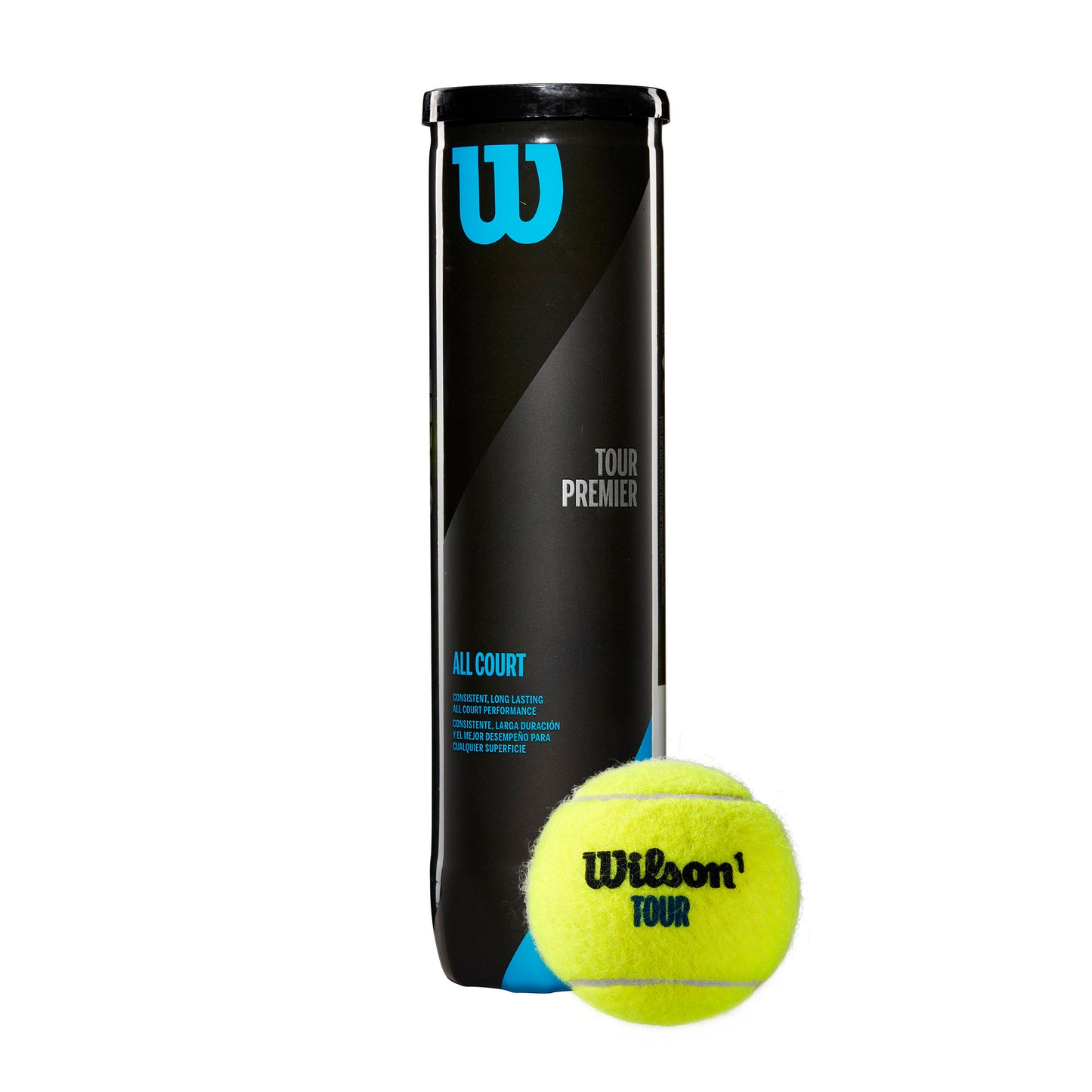 TOUR PREMIER ALL COURT 4-BALL 54 CAN CASE TENNIS BALLS - WilsonME