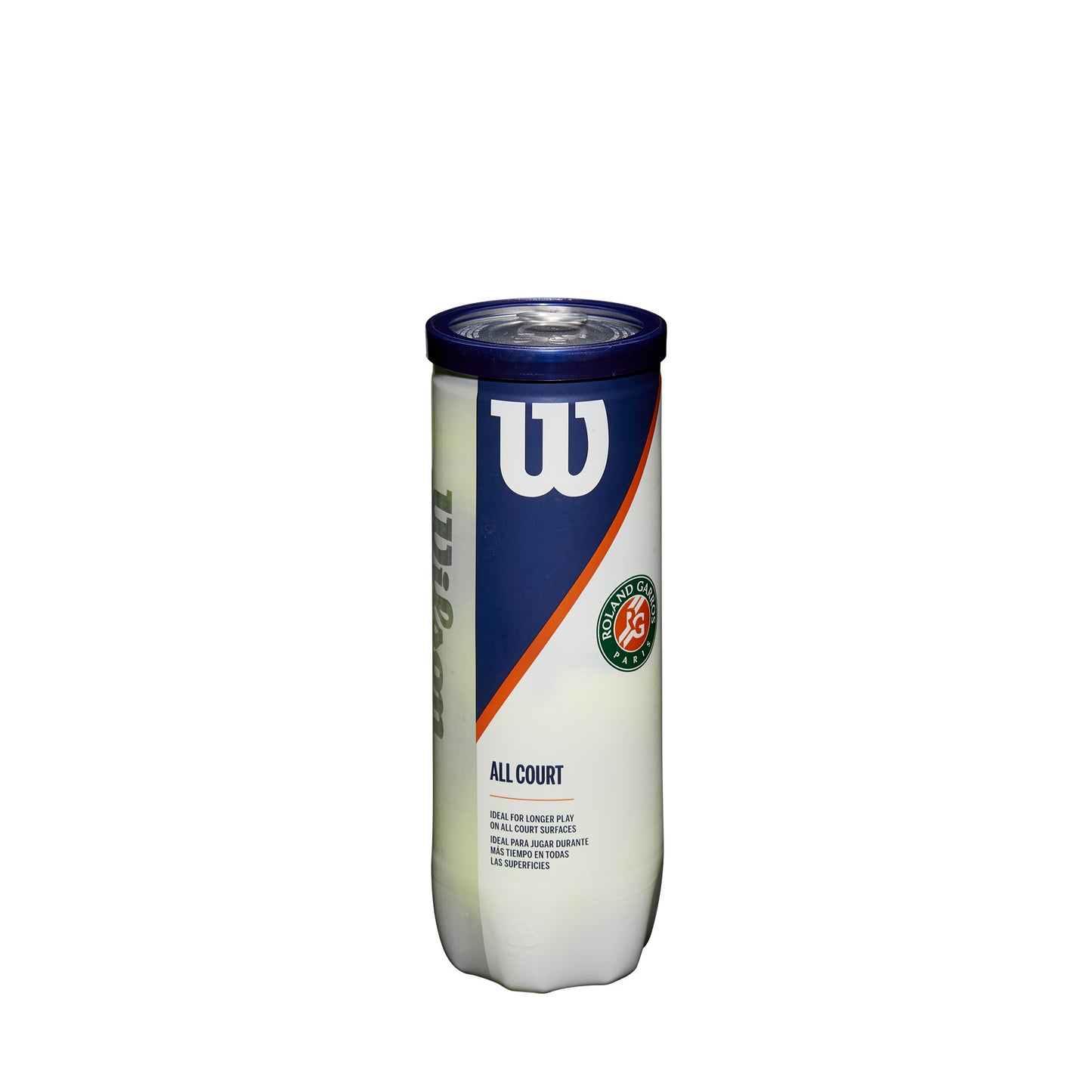 ROLAND GARROS ALL COURT 3-BALL 72 CAN CASE TENNIS BALLS - WilsonME