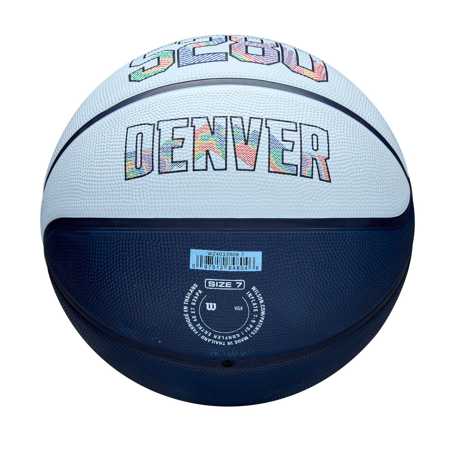 NBA Team City Edition Basketball Denver Nuggets