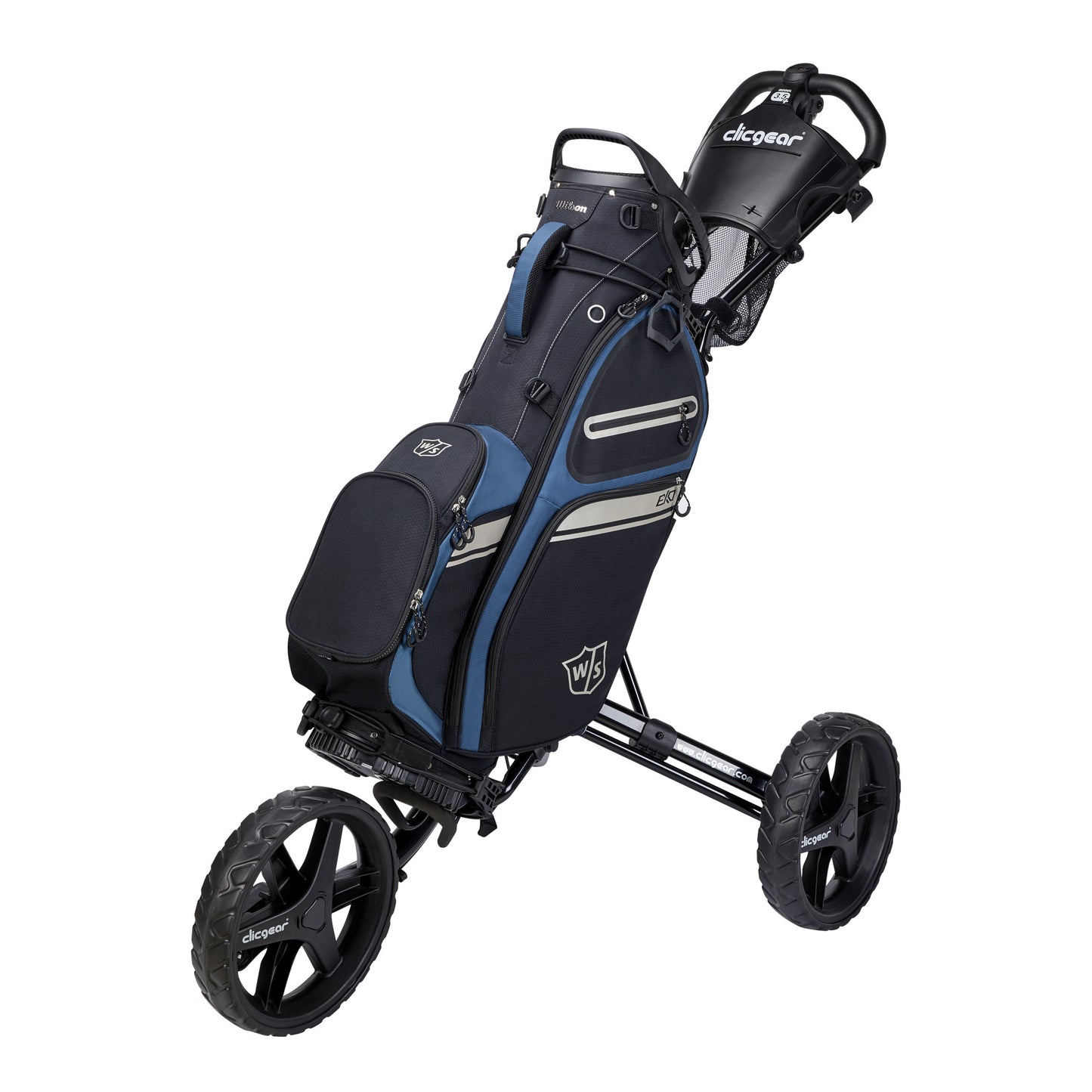 Wilson Staff Exo II Golf Carry Bag, Black/Blue
