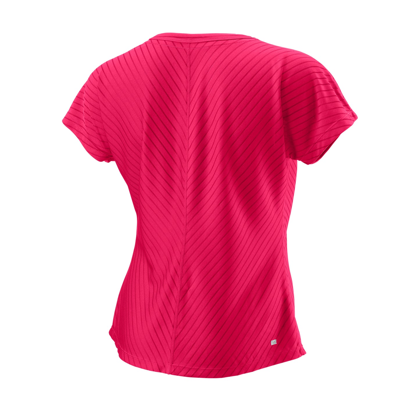 WOMEN'S TENNIS TRAINING V-NECK T-SHIRT II - LOVE POTION PINK - WilsonME