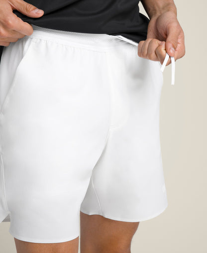 Tournament Pro Short 7" Unlined - White