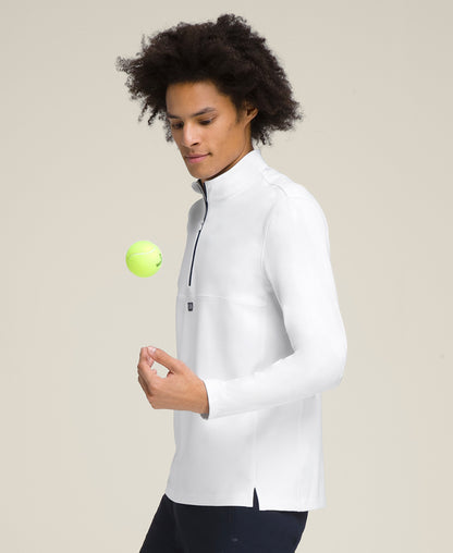 Unisex Elevate Performance Half-Zip - White