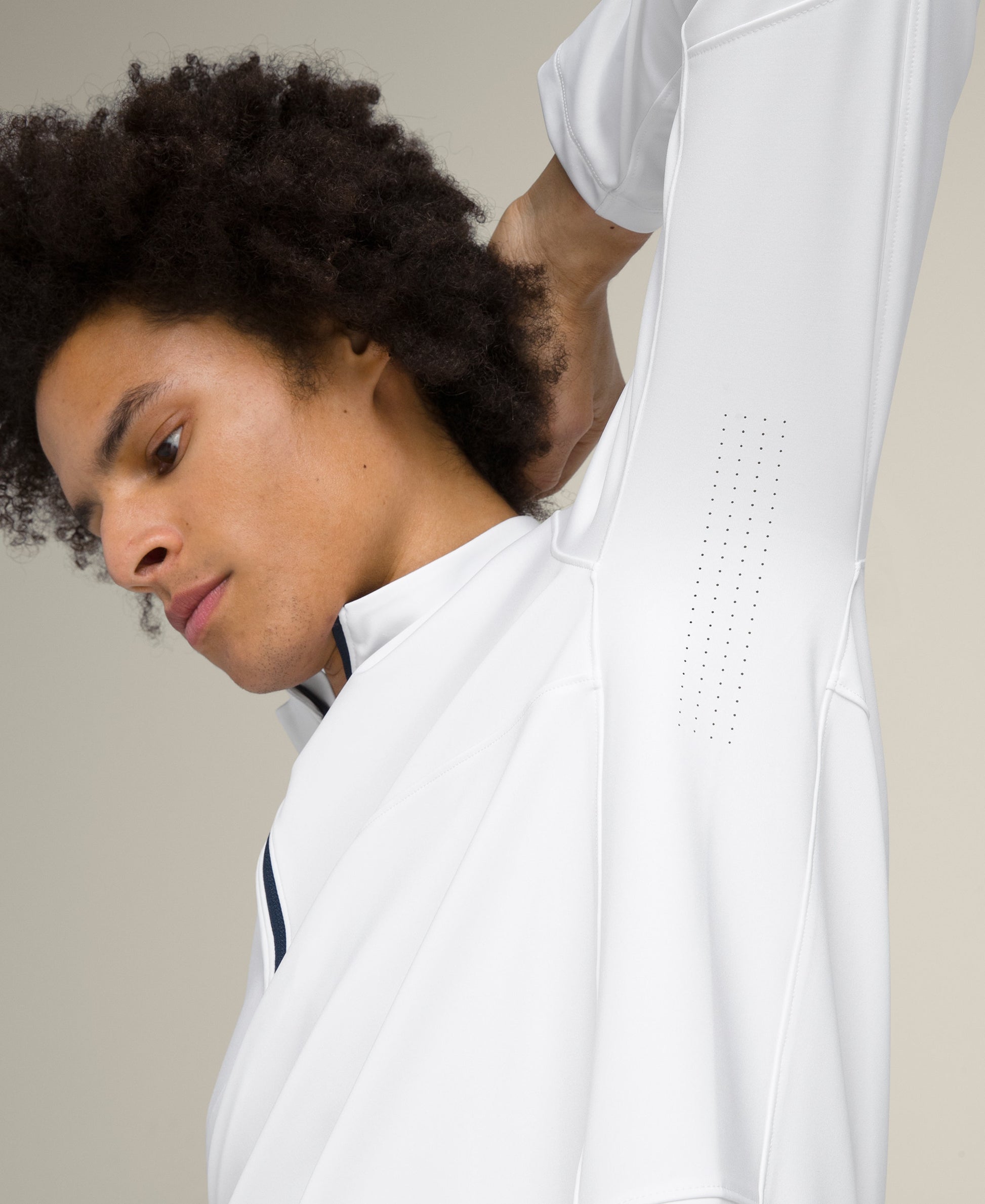 Unisex Elevate Performance Half-Zip - White