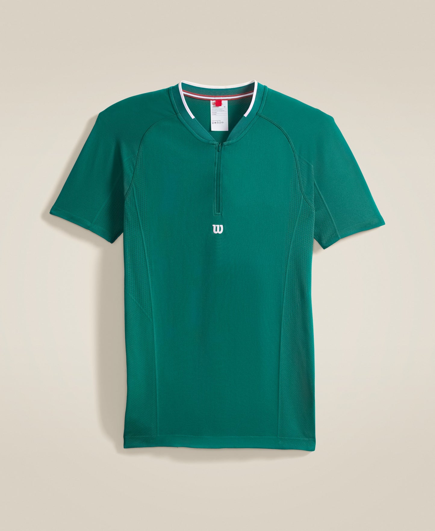 Player'S Seamless Zip Henley - Field Green