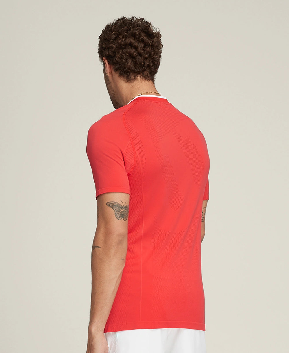 Series Seamless Zip Henley T-shirt