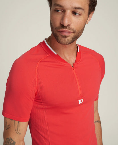 Series Seamless Zip Henley T-shirt