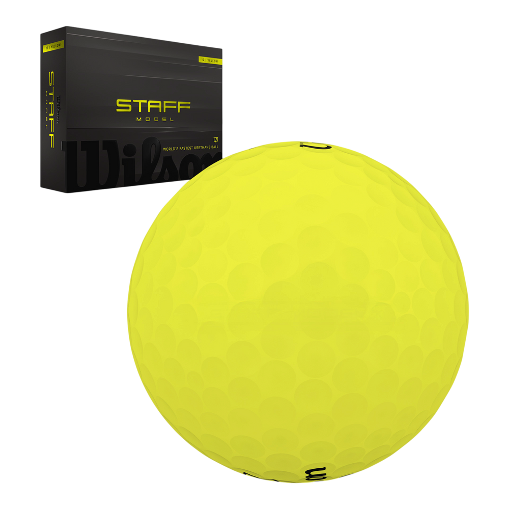 Staff Model Golf Ball Yellow 12-Ball Pack