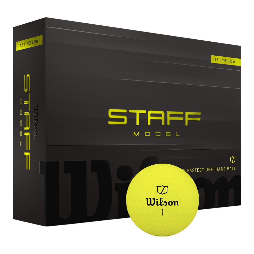 Staff Model Golf Ball Yellow 12-Ball Pack
