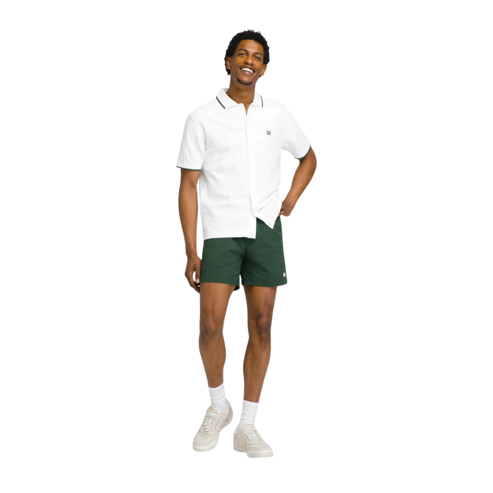 Wilson Men's Volley 6 Inch Tennis Short made from lightweight recycled polyester