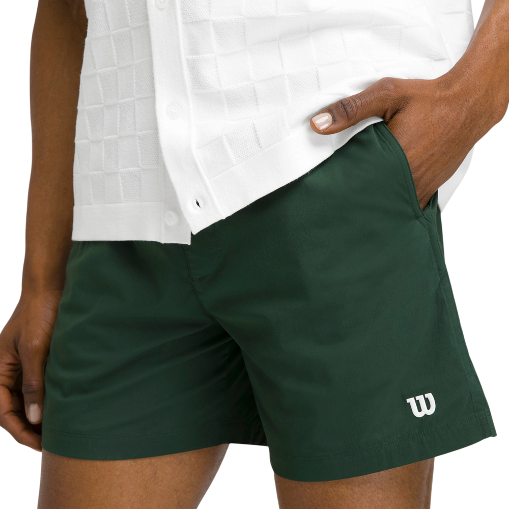 Wilson Men's Volley 6 Inch Tennis Short made from lightweight recycled polyester