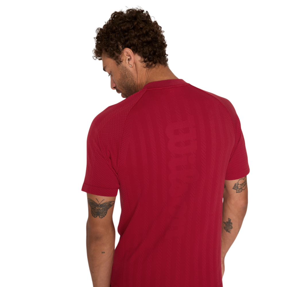 Wilson Game Point Seamless Polo Chili Pepper with breathable athletic design
