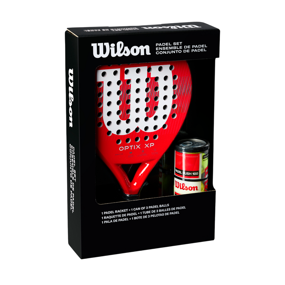 Wilson Optix Padel Set including rackets and accessories for padel beginners
