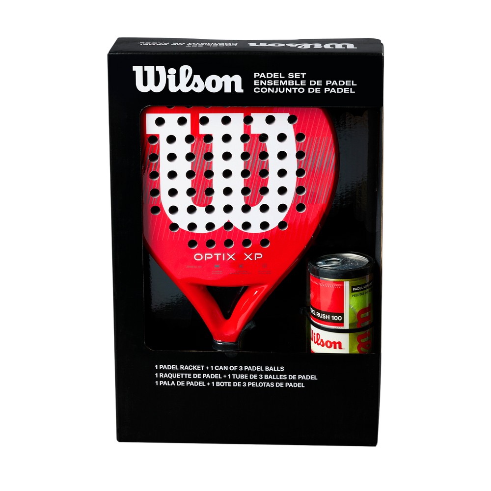 Wilson Optix Padel Set including rackets and accessories for padel beginners