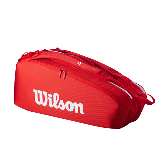 Wilson Super Tour Red 6 Pack Tennis Bag