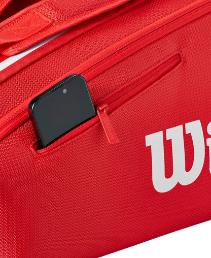 Wilson Super Tour Red 6 Pack Tennis Bag