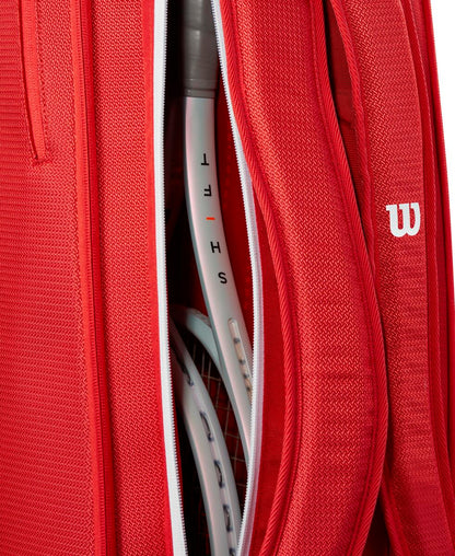Wilson Super Tour Red 6 Pack Tennis Bag