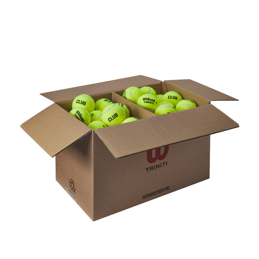 TRINITI CLUB 72-BALL BOX TENNIS BALLS - WilsonME