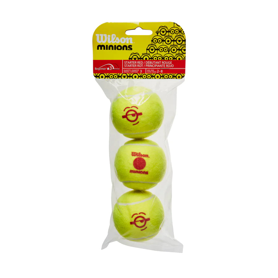 STAGE 3 MINIONS 3-BALL CAN TENNIS BALLS - WilsonME