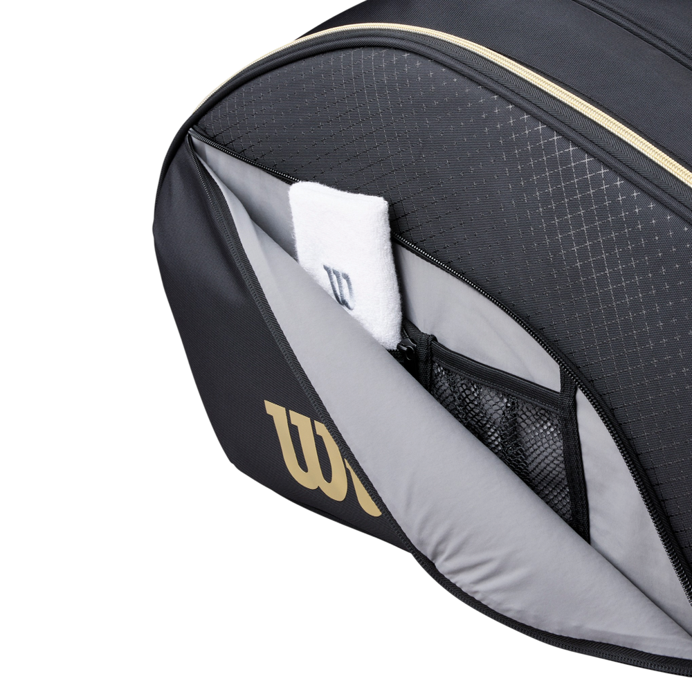 Wilson Premium Tennis Racket Bag with high-capacity storage for match day essentials