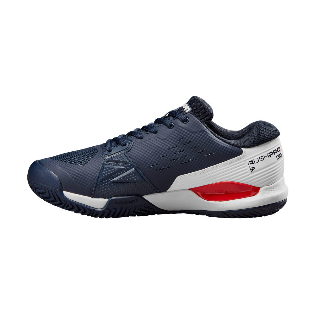 Wilson Unisex Rush Pro Ace Tennis Shoes Navy Blaze - WilsonME