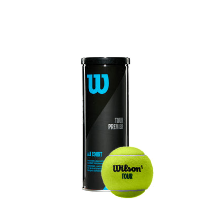 TOUR PREMIER ALL COURT 3-BALL 72 CAN CASE TENNIS BALLS