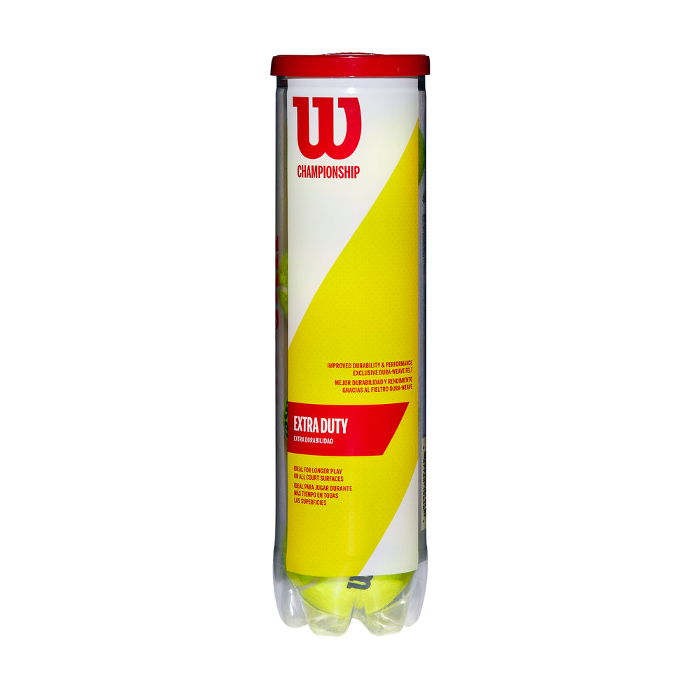 CHAMP EXTRA DUTY 4-BALL 18 CAN CASE TENNIS BALLS - WilsonME