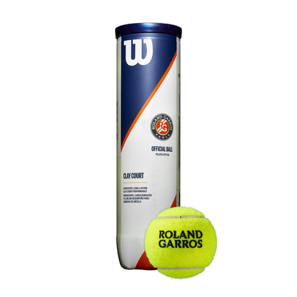 ROLAND GARROS CLAY COURT 4-BALL 18 CAN CASE TENNIS BALLS