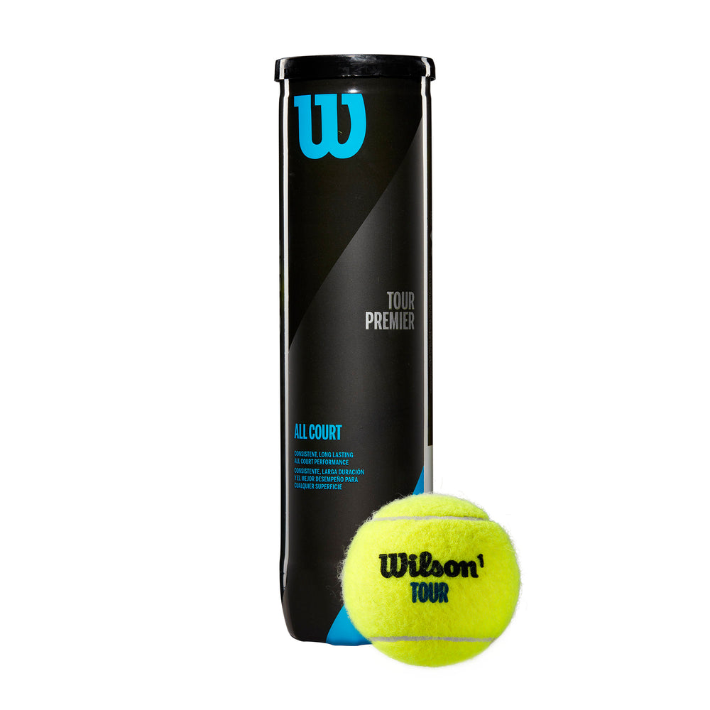 TOUR PREMIER ALL COURT 4-BALL 18 CAN CASE TENNIS BALLS - WilsonME