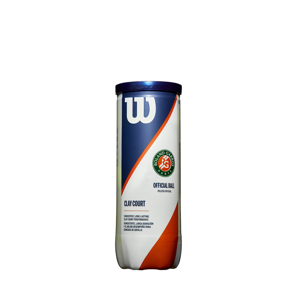 ROLAND GARROS CLAY COURT 3-BALL 24 CAN CASE TENNIS BALLS - WilsonME