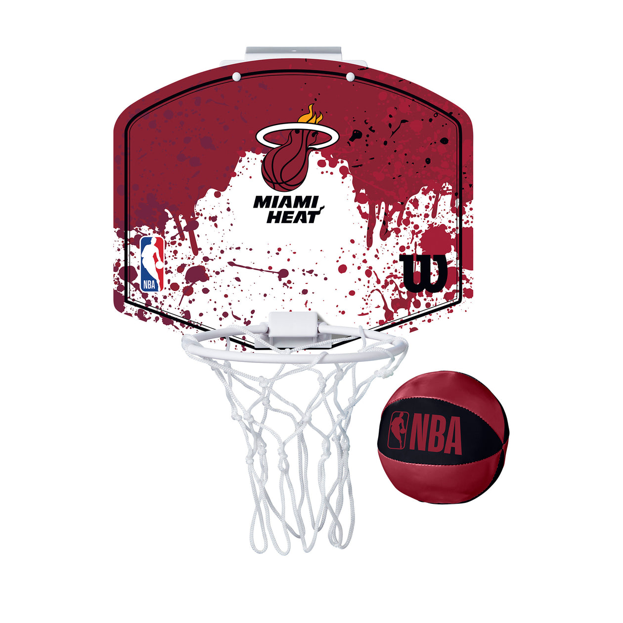 Shop Wilson NBA Team Miami Heat Basketball Mini Hoop – WilsonME