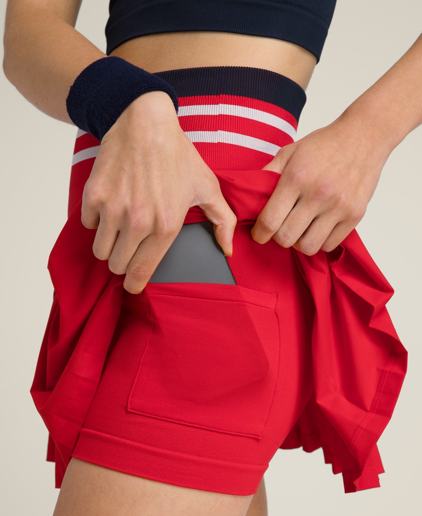 Midtown Tennis Skirt Red