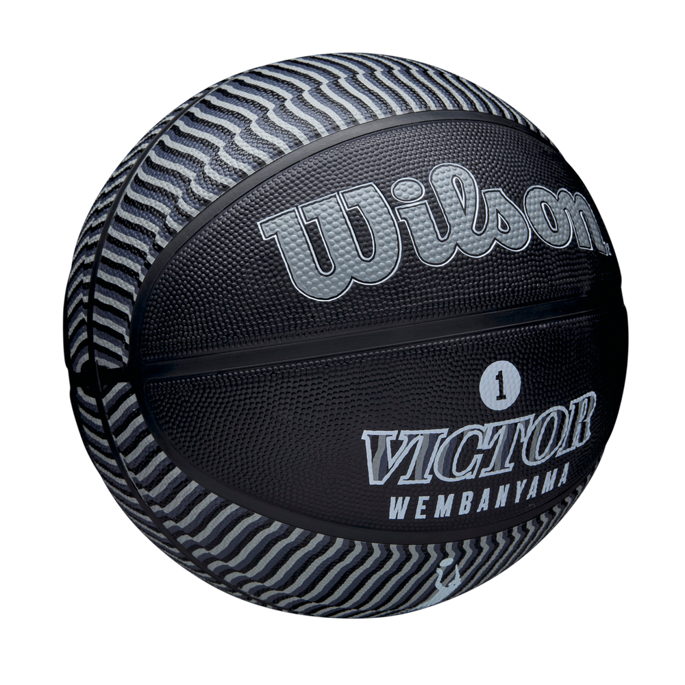 Wilson NBA Player Icon Outdoor Basketball featuring Victor Wembanyama graphics