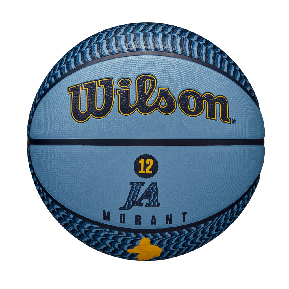 Wilson NBA Player Icon Outdoor Basketball featuring Ja Morant graphics