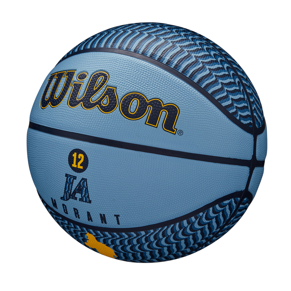 Wilson NBA Player Icon Outdoor Basketball featuring Ja Morant graphics