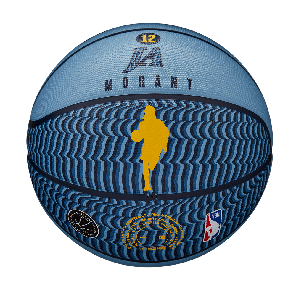 Wilson NBA Player Icon Outdoor Basketball featuring Ja Morant graphics