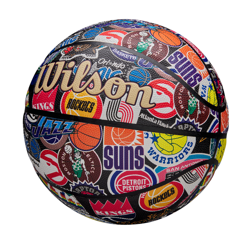 Wilson NBA All Team Retro Basketball with classic NBA-inspired design