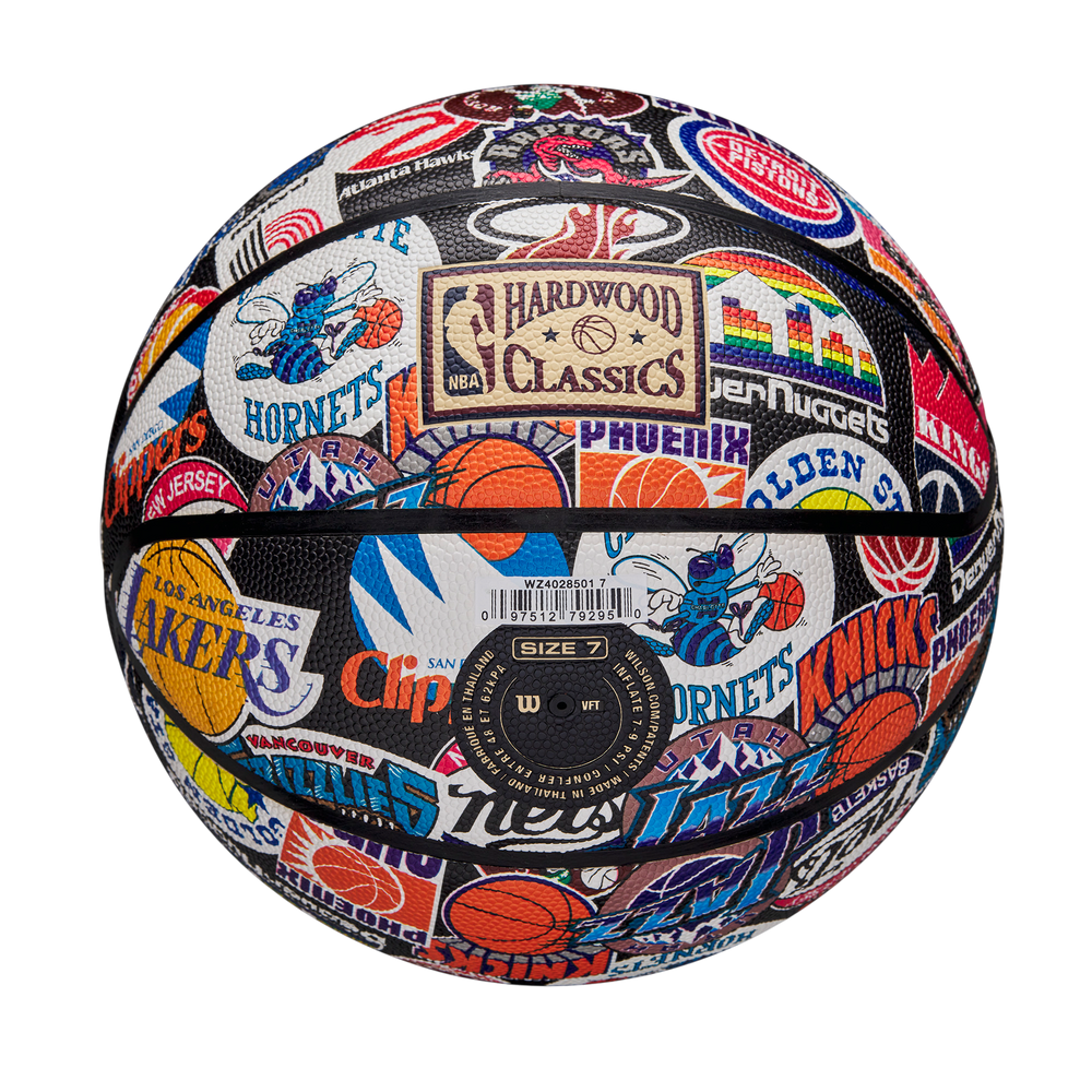 Wilson NBA All Team Retro Basketball with classic NBA-inspired design