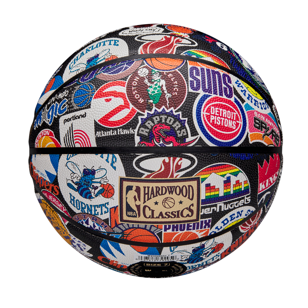 Wilson NBA All Team Retro Basketball with classic NBA-inspired design