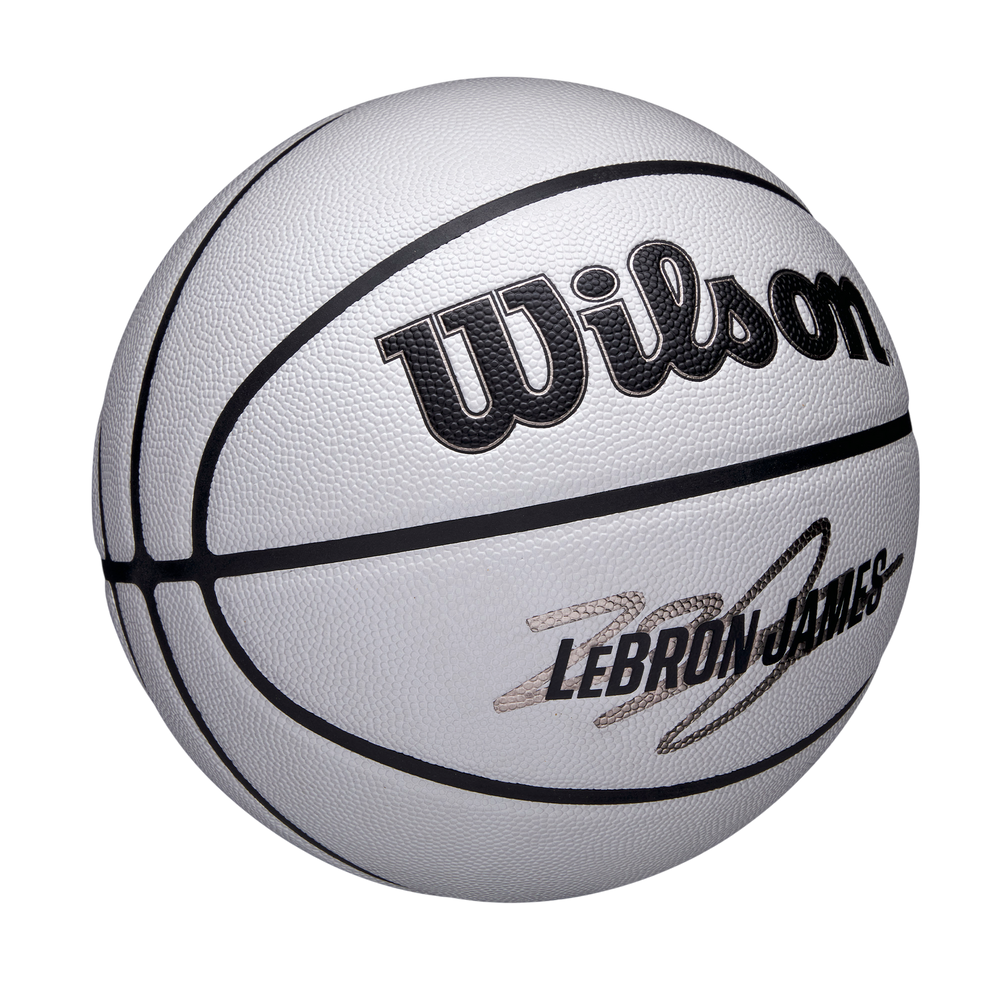 Wilson NBA Player Icon UV Basketball featuring LeBron James graphics and UV-reactive design