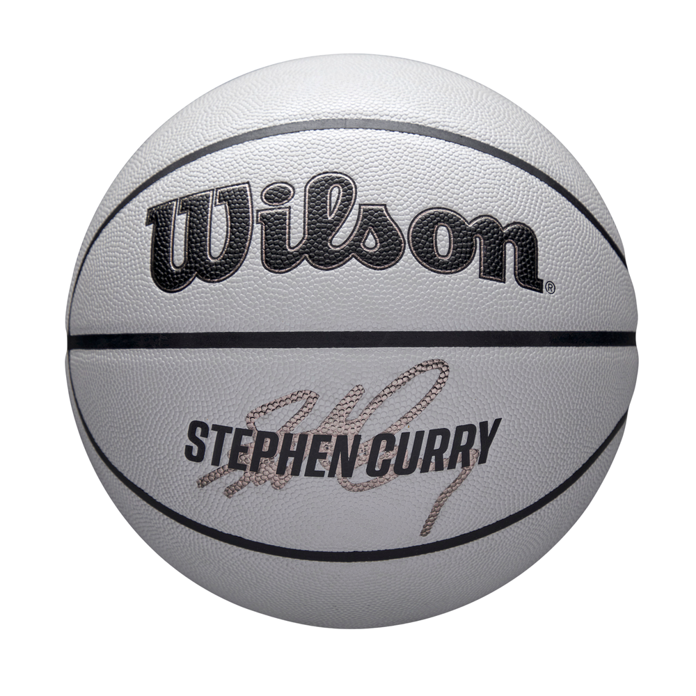 Wilson NBA Player Icon UV Basketball featuring Stephen Curry graphics