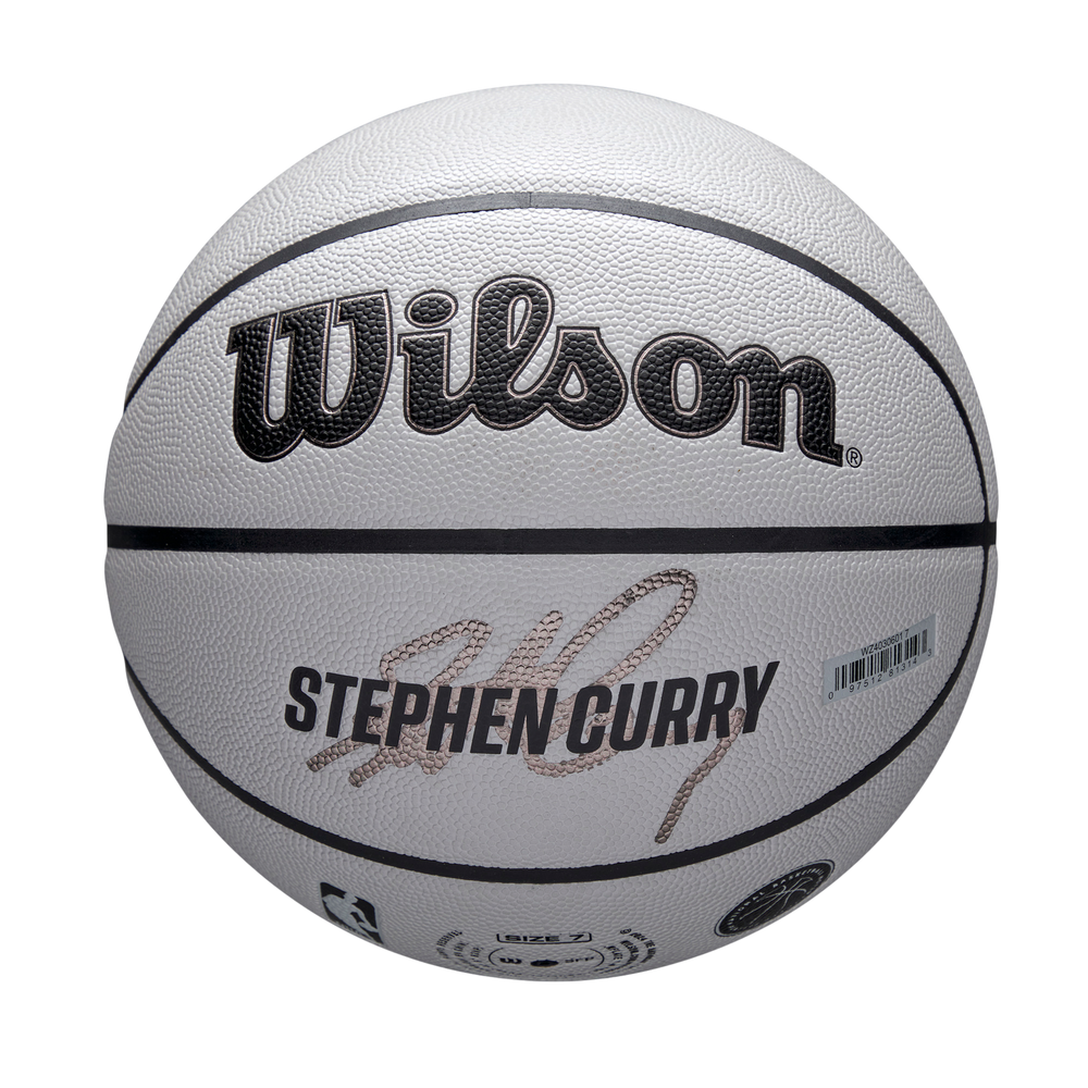 Wilson NBA Player Icon UV Basketball featuring Stephen Curry graphics