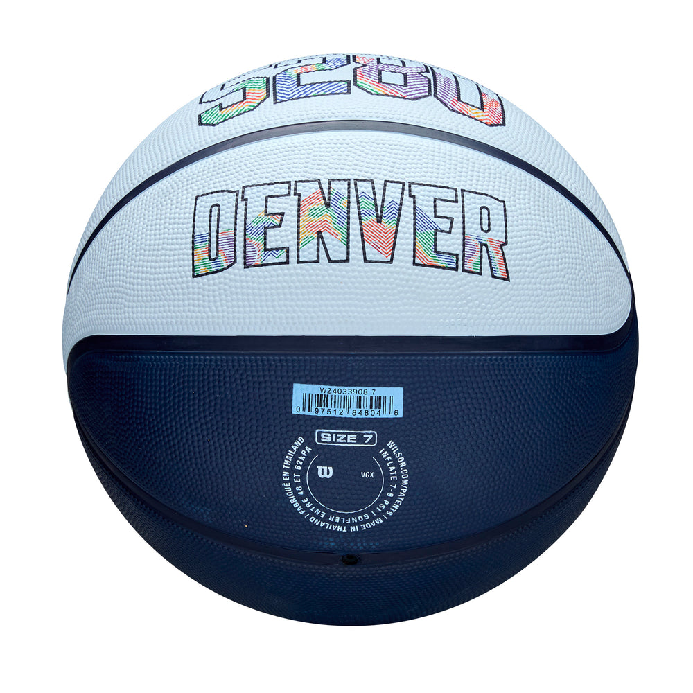 NBA Team City Edition Basketball  Denver Nuggets